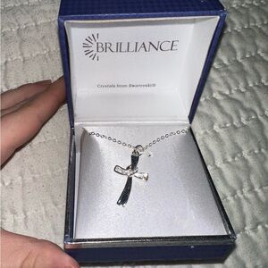 Swarovski Crystal Cross Necklace - NWT